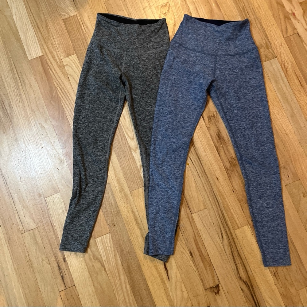 Beyond Yoga Charcoal and Denim Leggings